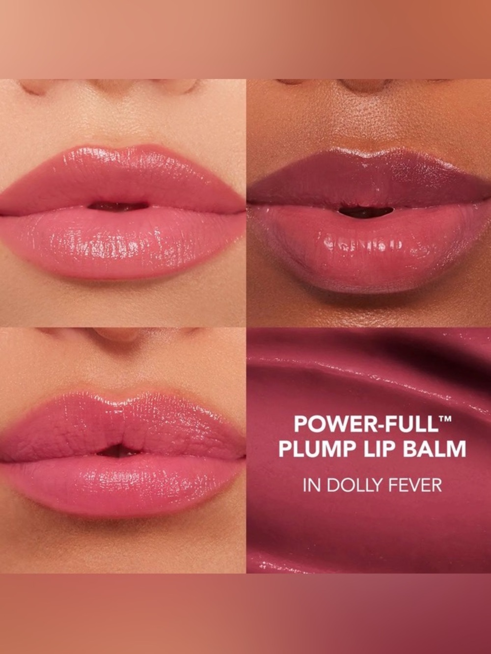 NEW Buxom Power-full Plump Lip Balm - Dolly Fever - pH Reactive & Hydrating - Picture 4 of 7
